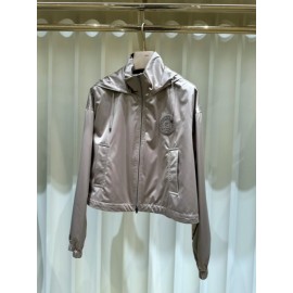 Fendi Windbreaker Brown Tech Silk Windbreaker Jacket