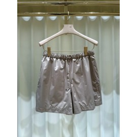 Fendi Shorts Brown Technical Silk Shorts
