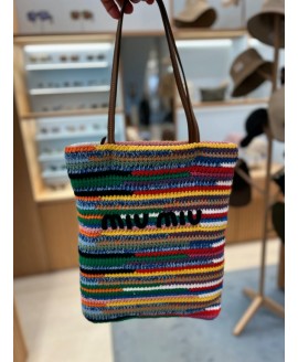 Crochet Tote Bag - COLOR: Multicolored