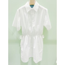 Poplin Mini-Dress - Color White
