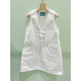 Old Satin Mini-Dress - Color White