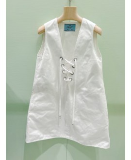 Old Satin Mini-Dress - Color White