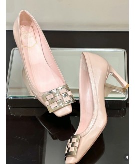 Trompette Pumps in leather - Colour Pink